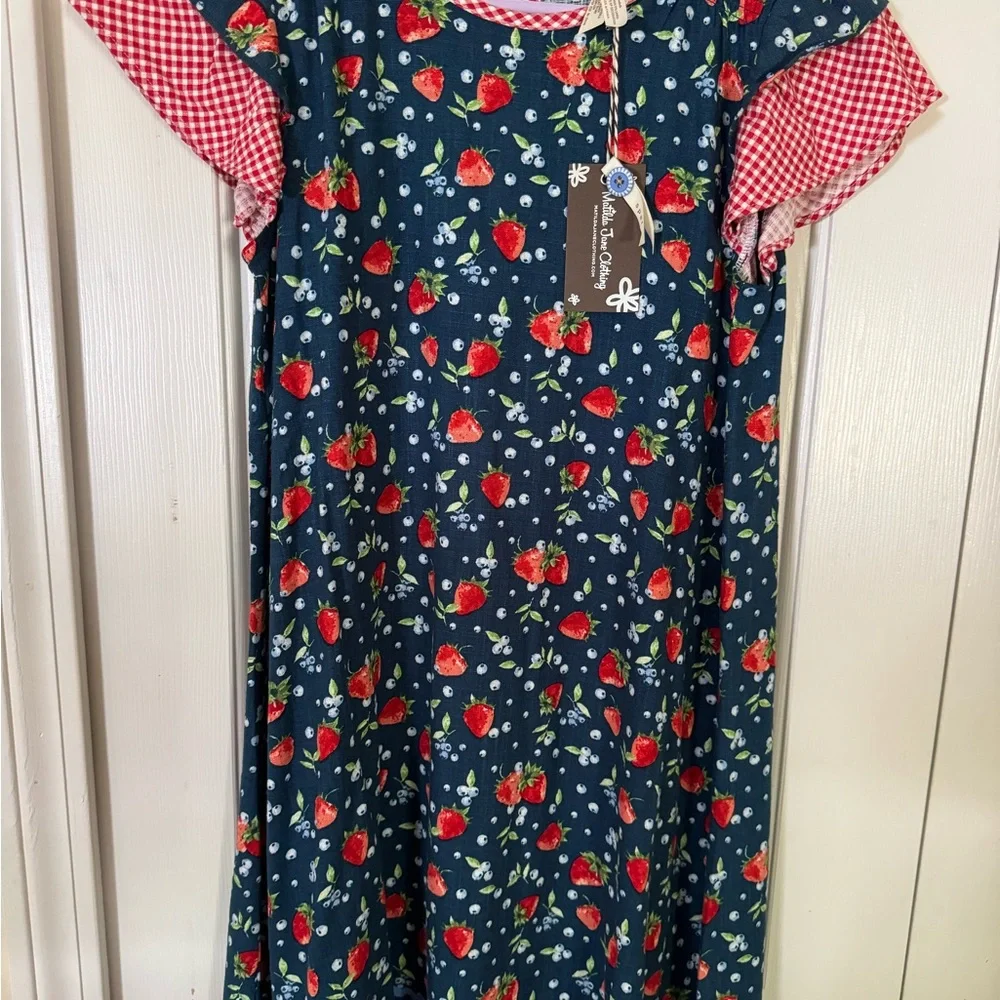 Matilda Jane Navy Dress with Strawberry Print - Picture 3 of 3